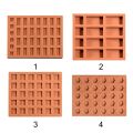 Tool Red Mini Brick Silicone Mold Building Making Construction Material Tile Model Mould Handmade House DIY Accessories Miniature Brick Mold Sand Table. 