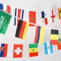FIFA World Cup 2026 Flags I Countries String Flags I Flag Banner – 47 Feet Long. 
