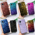 Aqua Blue Rainbow GLITTER SPARKLES For Huawei P20 P30 P40 Lite Pro Nova 5T Nova 9 P Smart 2019 Case For Honor 50 Lite Cover. 