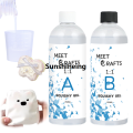 Meetcrafts 500ml/1000ml 1:1 AB Liquid Squishy Resin Gel Hitohada Gel Jelly Squishy Handmade DIY Decompression Squeezing Toy. 
