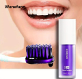 Wenefang V34 Teeth Removing Deep Smoke Stains Gingiva Protection Purple Sales promotion Orthopedic Toothpaste Cleans Oral Cavity Brightens Teeth. 