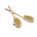 42x6cm Exfoliating Wooden Body Massage Shower Brush Natural Bristle Bath Brush SPA Woman Man Skin Care Body Back massage Brush. 