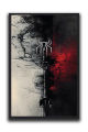 Superhero Spider-Man Modern Abstract Painting - Dark Venom Minimalist | 8x12 Wall Frame. 