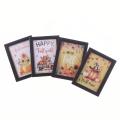 4PCS Dollhouse Oil Painting Miniature Photo Frame Simulation Mini Autumn Harvest Thanksgiving Model Wall Decoration Children Toy Moyao. 