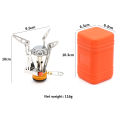 Portable Camping Stoves Ultralight Backpacking Stove Fuel Burner with Piezo Ignition Stable Support Wind-Resistance for Outdoor. 