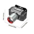Portable Strong Light Zoom Headlight Super Bright 3 Light Modes Head Mounted Flashlight Rechargeable Waterproof Led Headlamp Edc Torch. 