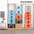 Desire-24l Kids Cloth Storage Box, Folding Stackable Clothes Organizer With Metal Frame. 