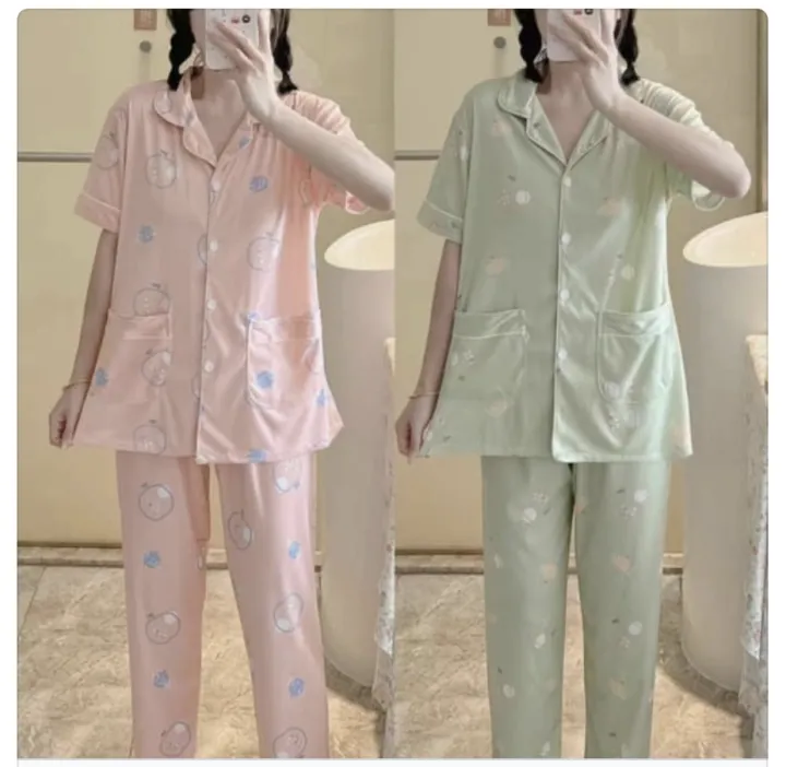 New%20Summer%20Cotton%20Pajamas%20set%20Sleepwear%20HomeWear%20Sleeveless%20Shorts%20For%20Women%20-%20Image%202