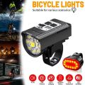 High Quality 9 LED Bicycle Headlight Type-C Rechargeable Super Bright Bike Lamp High Lumens Ultralight Bike Front Light Night Riding. 