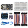 WiFi Weather Station Kit BME280 Temperature Humidity Pressure Sensor + OLED IIC LCD Display + Jumper Wire. 