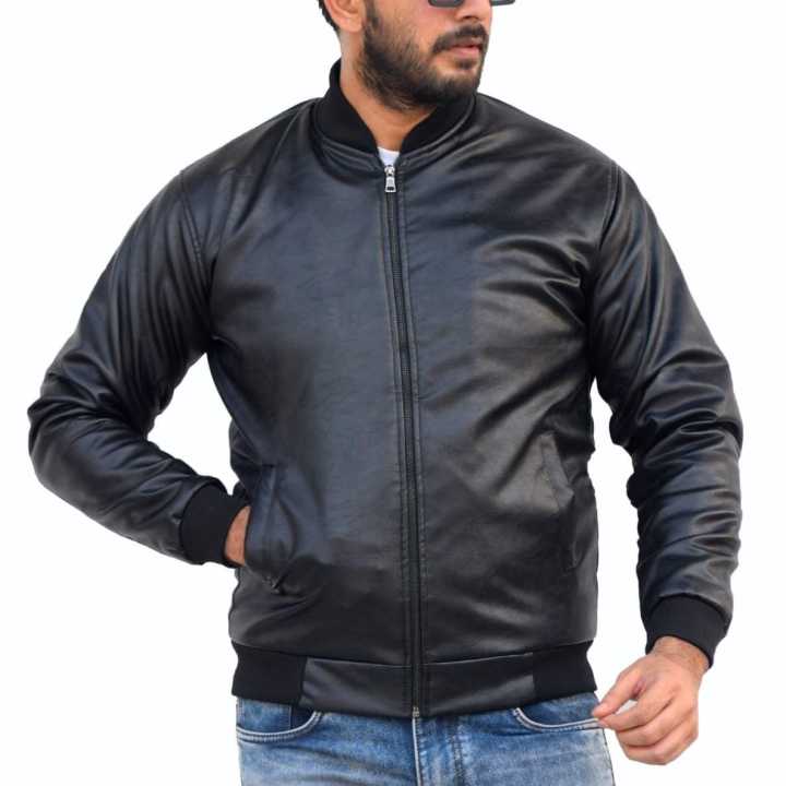 Mens Faux Leather Winter Jacket with Fur Inside Best Quality for Men