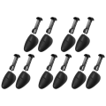 ARELENE 5 Pairs Practical Plastic Adjustable Length Men Shoe Tree Stretcher Boot Holder Organizers (5 Pairs Black). 