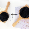 Difutagui Hairbrush detangling massage scalp handle bristle wild boar natural 【2025 Version】 brush bamboo hair comb anti-static comb styling tool. 