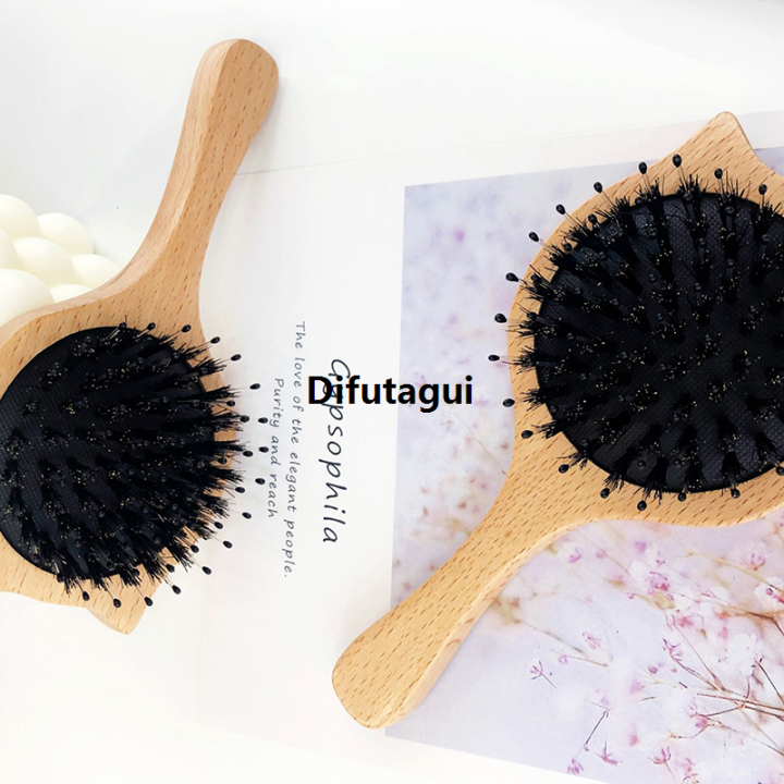 Difutagui%20Hairbrush%20detangling%20massage%20scalp%20handle%20bristle%20wild%20boar%20natural%20%E3%80%902025%20Version%E3%80%91%20brush%20bamboo%20hair%20comb%20anti-static%20comb%20styling%20tool%20-%20Image%205