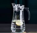 Deli Glass Water Jug with Lid Glass Pitcher Hot Water Jug Milk Carafe Glass Water Jug for Dining Table (Pack of 01) (Pitcher Glass JUG 1700ML). 