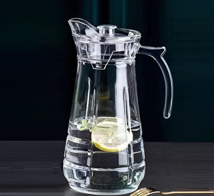 Deli%20Glass%20Water%20Jug%20with%20Lid%20Glass%20Pitcher%20Hot%20Water%20Jug%20Milk%20Carafe%20Glass%20Water%20Jug%20for%20Dining%20Table%20(Pack%20of%2001)%20(Pitcher%20Glass%20JUG%201700ML)%20-%20Image%202