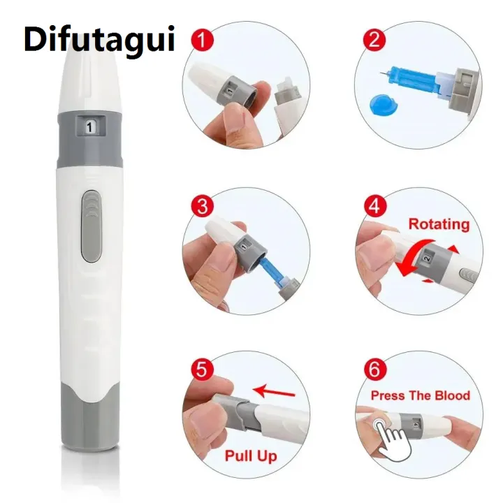 Difutagui%20High%20Quality%20100pcs%2023/26/28/30/33G%20Lancet%20Pen%20Adjustable%20Depth%20Blood%20Sampling%20Glucose%20Test%20Pen%20Lancing%20Device%20for%20Diabetics%20Blood%20Collect%20-%20Image%203