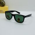 Matte Black Frame Green B2 Diamond Hard Wayfarer Sunglasses For Men. 