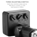 ARELENE 5X 220V Mini Human Body Infrared Sensor Infrared Body Sensor Switch LED Flood Light PIR Motion Sensor Adjustable Black. 