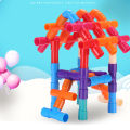 26-238PCS DIY Water Pipe Building Blocks Toys For Children DIY Assembling Pipeline Tunnel Block Model Montessori Toys Kids Gift. 