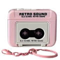 Mini Retro Recorder Keychain Can Record and Fun Music Box Pendant Personalized Couple Gift for Girlfriend Pink. 