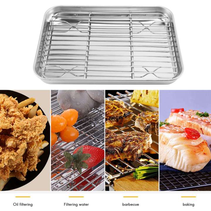 9%20Inch%20Toaster%20Oven%20Tray%20and%20Rack%20Set,%20Small%20Stainless%20Steel%20Baking%20Pan%20with%20Cooling%20Rack,Dishwasher%20Safe%20Baking%20Sheet%20-%20Image%207