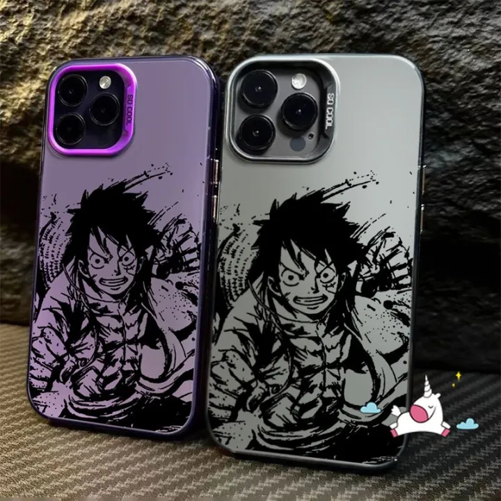 Trendy%20Brand%20One%20Piece%20Cool%20Luffy%20Ace%20Painting%20Case%20Compatible%20for%20IPhone%207Plus%2013%2014%2015%2012%2011%20Pro%20Max%20XR%20X%20XS%20Max%208%2014%2015%207%20Plus%20SE%20Cartoon%20Couples%20Luxury%20Plating%20Metal%20Lens%20Cover%20-%20Image%206