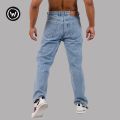 Wraon Light Blue Solid Premium Baggy Jeans For Men - Fashion | Jeans | Baggy Pants For Men | Men'S Wear. 