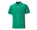 Green Cotton Collar Neck Half Sleeves Polo T-Shirts For Men. 