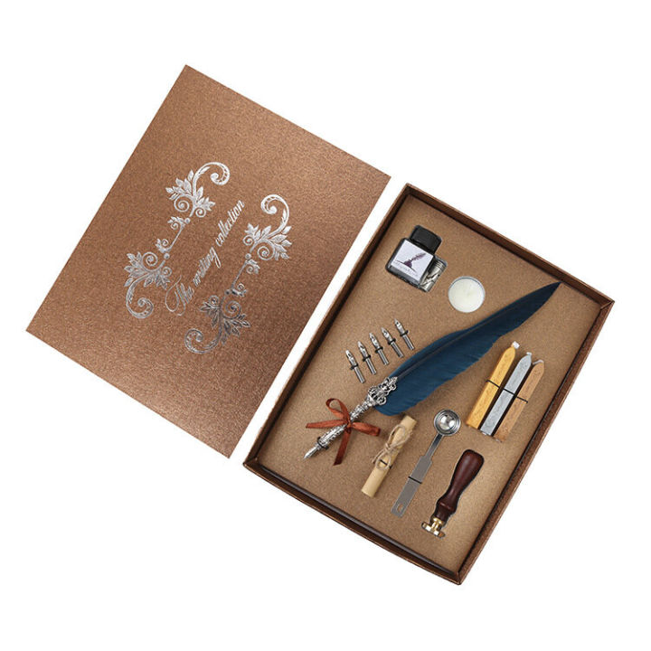 0%20Retro%20Calligraphy%20Feather%20Pen%20Ink%20Set%20Creative%20-%20Image%202