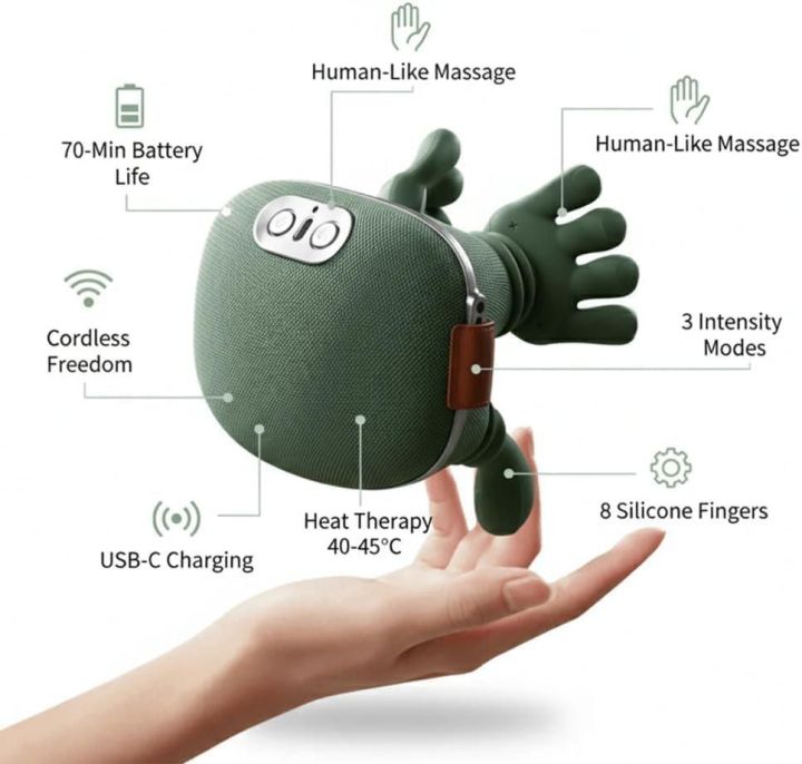 Neck & Shoulder Massager | Smart Bionic | Heat – 4D Deep Tissue Shiatsu ...
