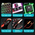 CADEVE 9122 Rainbow Backlit Waterproof Multimedia Mechanical Gaming Keyboard And Mouse. 