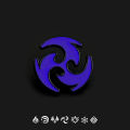 Genshin Impact Game Electro Element Pin Brooch Raiden Shogun Unisex Gift Item. 