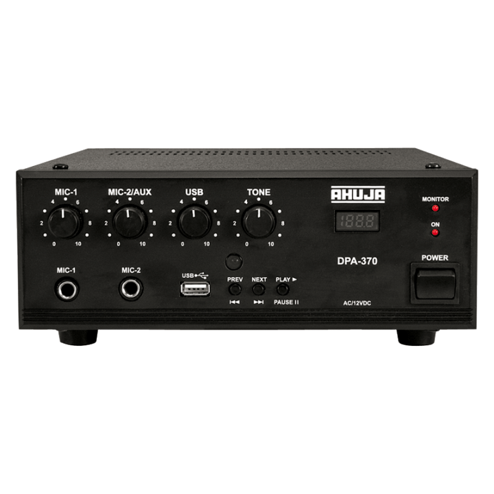 Ahuja Medium Wattage Amplifier DPA 370M With Built In Digital Player | 30 Watts