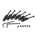 10x Guitar Small Size Pots A250K Potentiometers & 6Pcs Metal Guitar Locked String Saddles for Floyd-Rose Tremolo Bridge. 