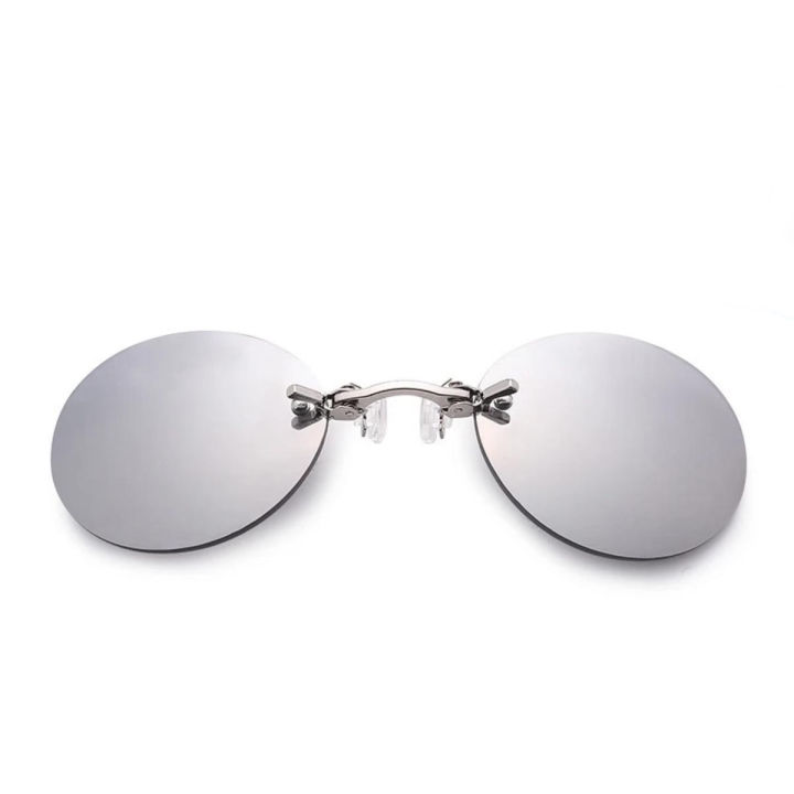 1pc%20Clip%20On%20Nose%20Glasses%20Round%20Rimless%20Metal%20Frameless%20Small%20Glasses%20Vintage%20Mini%20Men's%20Eyeglasses%20Hip%20Hop%20Eyewear%20Accessories%20-%20Image%207