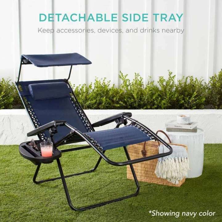 Folding%20Zero%20Gravity%20Recliner%20Patio%20Lounge%20W/Adjustable%20Canopy%20Shade,%20Headrest,%20Outdoor%20Beach%20Chair%20-%20Image%206