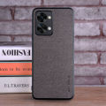 HOT Textile Leather Case for Oneplus Nord 2T 5G soft TPU with back hard PC material camera protection design cover. 