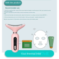 Prime Picks Premium LED EMS Neck & Face Lifting Massager | Thermal Vibration Anti-Aging Device with 3-Color Photon Therapy | Chin Slimming, Wrinkle Removal & Skin Tightening Rejuvenation Beauty Instrument. 
