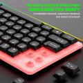 LIMEIDE TX35 Wired Membrane Gaming Office Keyboard With Colorful Lighting 104 Keys. 