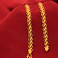 Gold Plated Long And Heavy Chain | Moto Chain For Unisex Gold Plated Gold Looks Moto Chain 20 Inch for Men & Women | Jewelry in Nepal 20 Inches Gold Plated Moto Chain Necklace for Men & Women | Unisex Gold Look Chain Jewelry. 