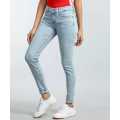 LEVI'S Super Skinny Mid Rise Light Blue Jeans For Women 21325-0120. 