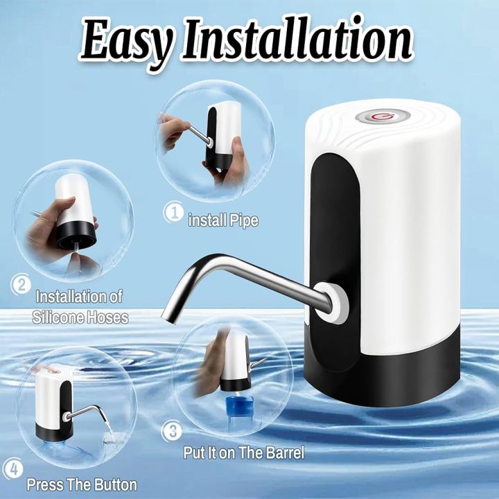 Automatic Electric Water Pump Dispenser Gallon Bottle Drinking Usb ...