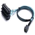 Mini SAS SFF-8643 to 4X29Pin SFF-8482 Hard Disk Server Cable 3.33TF/1M. 