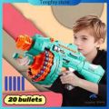 Toy Gun Automatic Electric Toy Foam Blasters & Guns with 40 Foam Bullets, 20-Dart Rotating Drum, Motorized Toys Guns for 6-12 Year Old Boys, Birthday Gifts for Kids & Teens. 