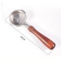 58MM Modified Fir Coffee Machine Handle Stainless Steel Bottomless Solid Wood for Aibo E61 Handle Portafir. 