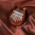 Mini Kalimba 8 Key Exquisite Finger Thumb Piano, for Beginners Music Lovers Players,Cute Pendant Cat Easy Install. 