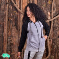 J.Fisher Fleece Baseball Hoodie for Women. 