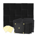 ARELENE 52 Pack Acoustic Foam Panels 1 X 12 X 12inch Soundproofing Noise Cancelling Wedge Panels for Home Office Recoding Studio. 