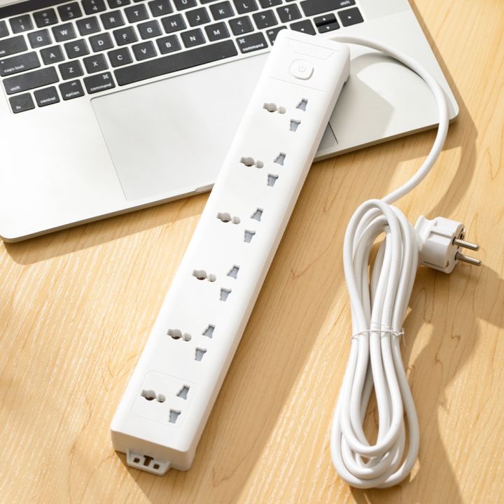 5m Extension Cord, 6 Sockets, 1 Switch multiplug power socket for home ...